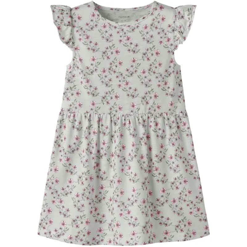Name It Pale Aqua Nmfhailedo Cap Sl Dress 1