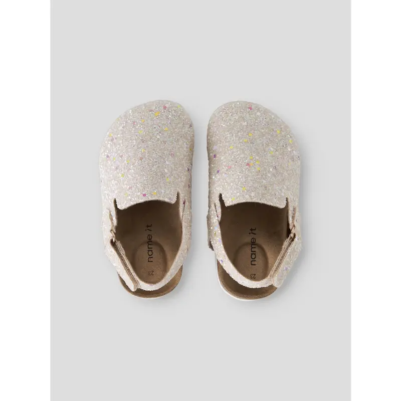 Name It Peach Whip Glitter Nmnavery Mules 2