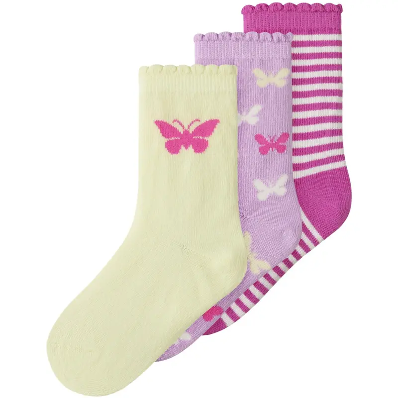 Name It Pear Sorbet Nmffjola 3P Socks 1