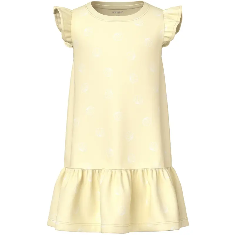 Name It Pear Sorbet Sea Shells White Nmfvida Capsl Dress 1