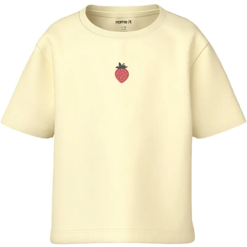 Name It Pear Sorbet Strawberry Embroidery Nmfvictoria Ss Nreg Top 1