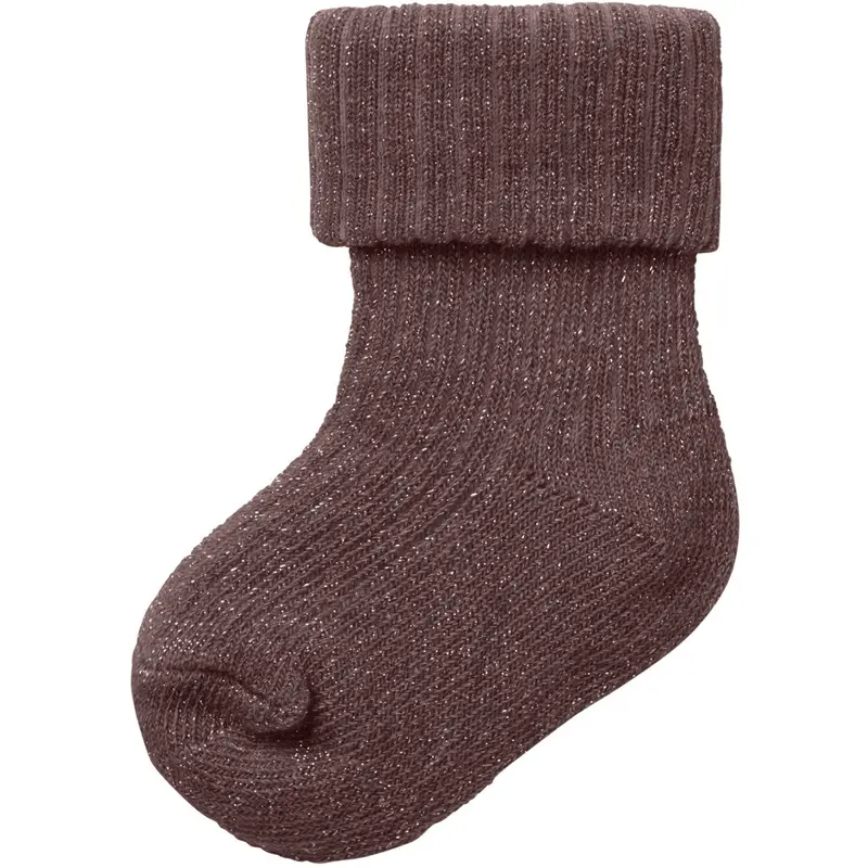 Name It Peppercorn Nbfnobba Glitter Socks 1