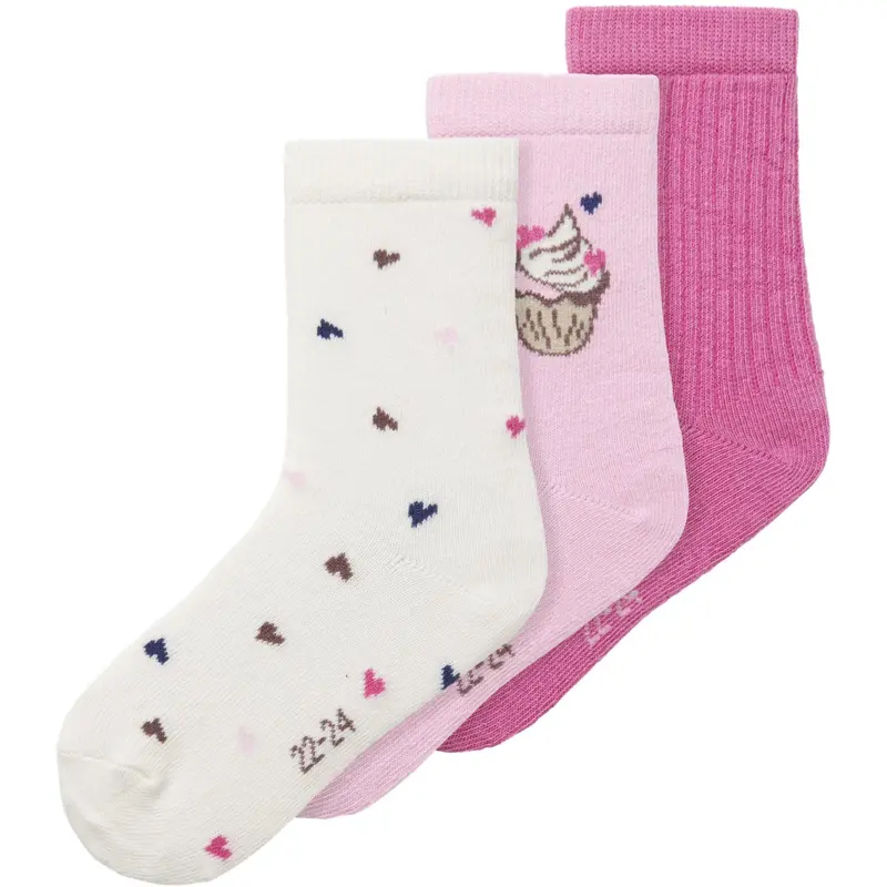 Name It Peppercorn Nmfnala 3-Pack Socks 1