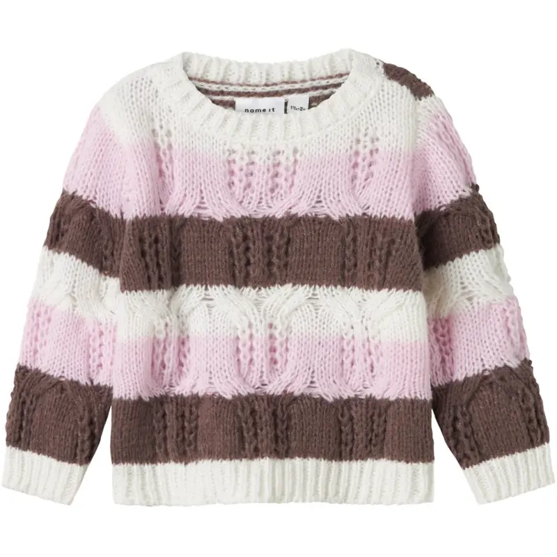 Name It Peppercorn Nmfnibo Ls Knit 1