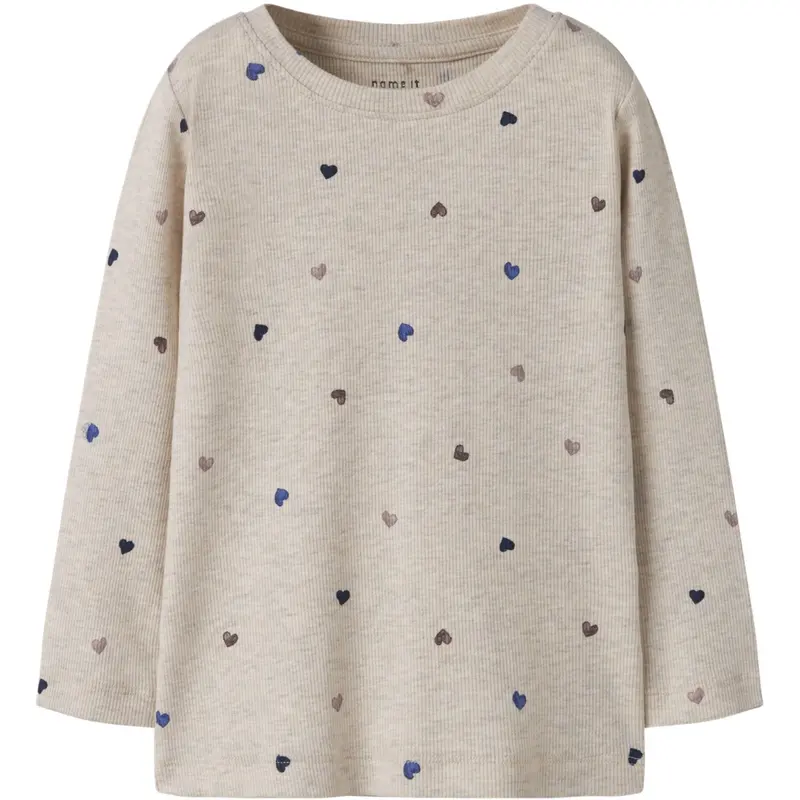 Name It Peyote Melange Hearts Nmfnutti Ls Top Noos 1