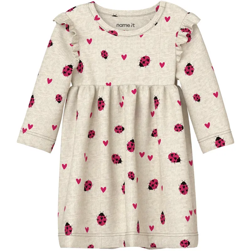 Name It Peyote Melange Nbfhaline Ls Dress 1