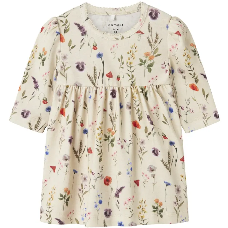 Name It Peyote Melange Nbfluxa Ls Dress 1