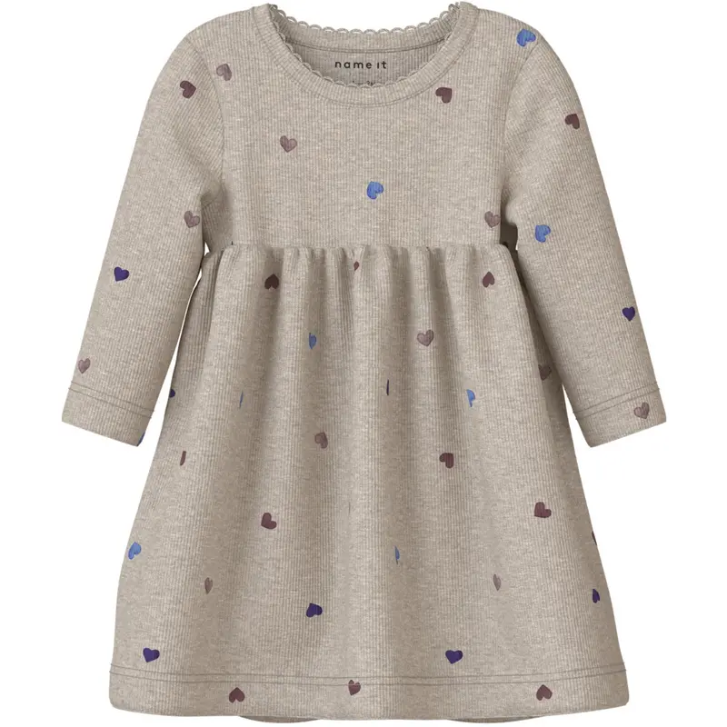 Name It Peyote Melange Nbfnutti Ls Dress 1