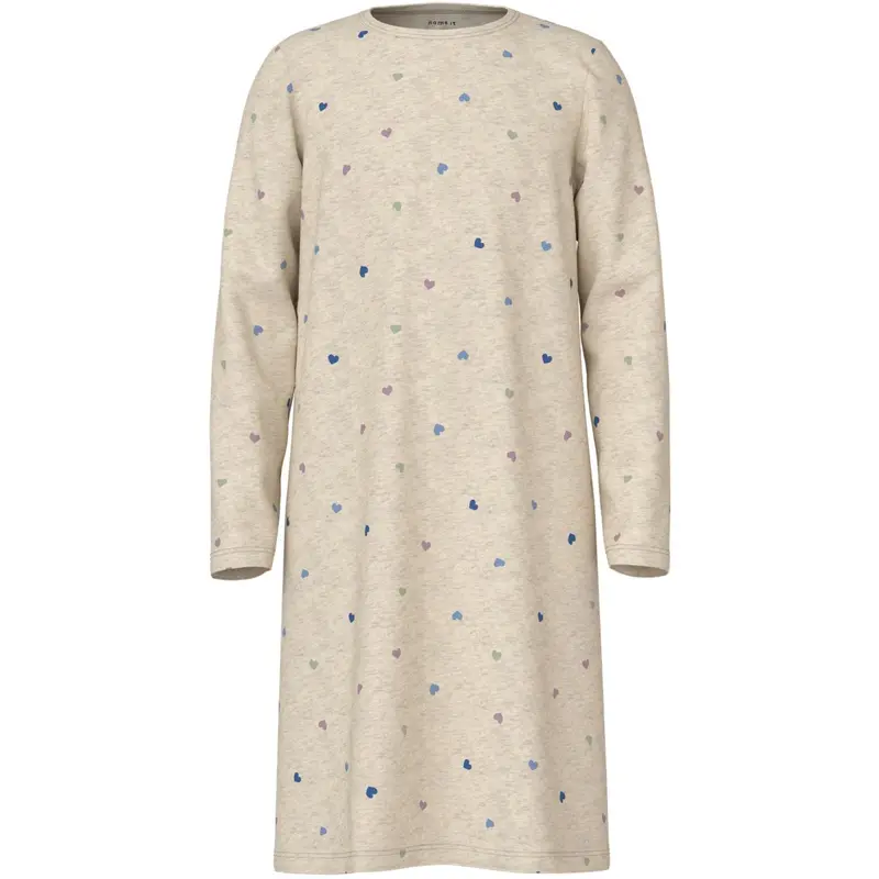 Name It Peyote Melange Nkfnightgown Hearts Noos 1