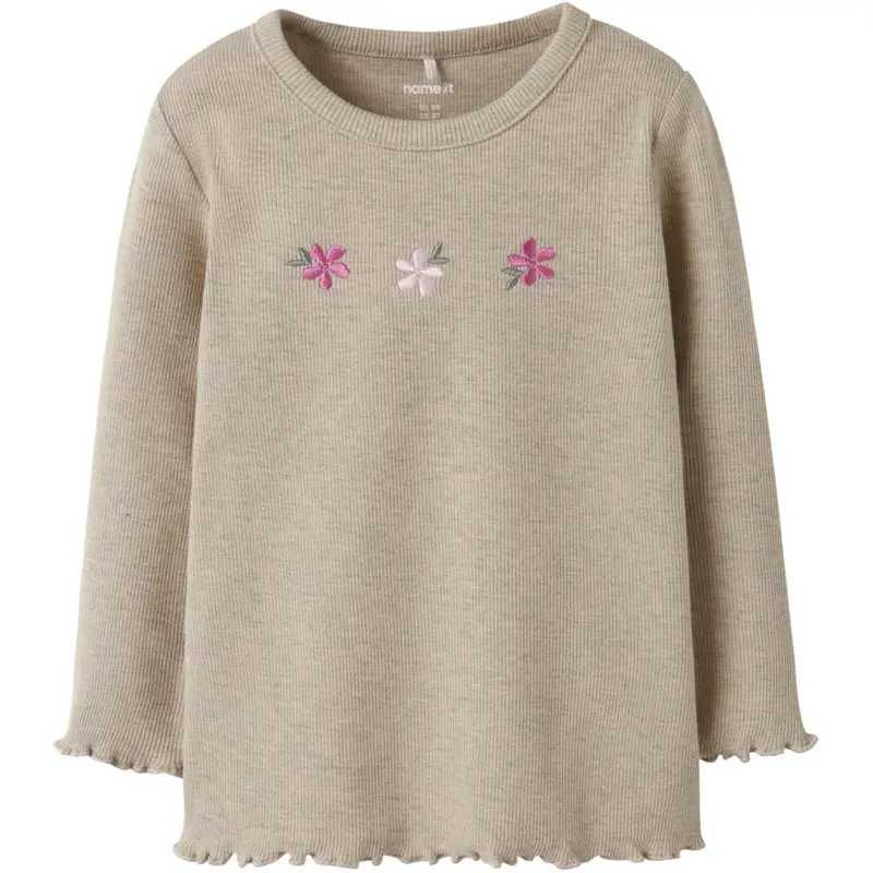 Name It Peyote Melange Nmfdari Ls Slim Top 1