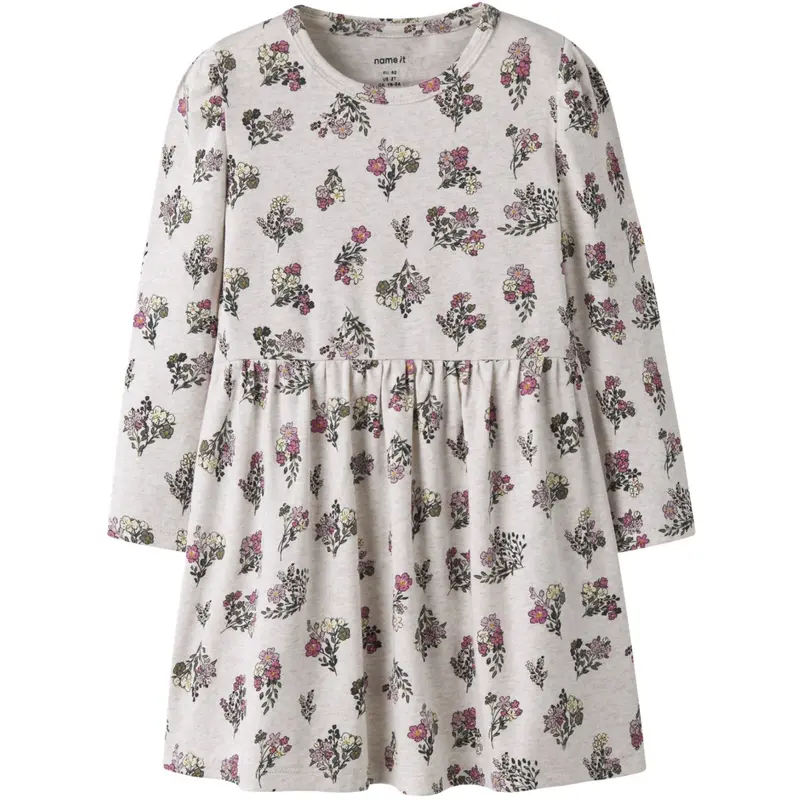 Name It Peyote Melange Nmfdoritta Ls Dress 1