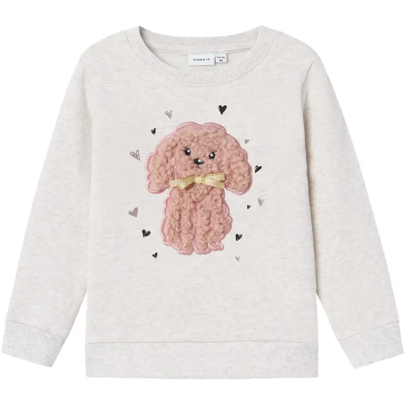 Name It Peyote Melange Nmfnuruby Nreg Sweat Bru 1