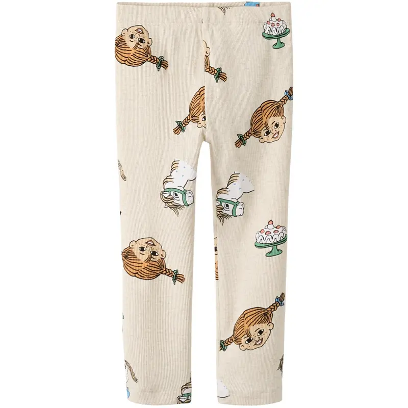 Name It Peyote Melange Nmfsoca Pippi Leggings Sky 1
