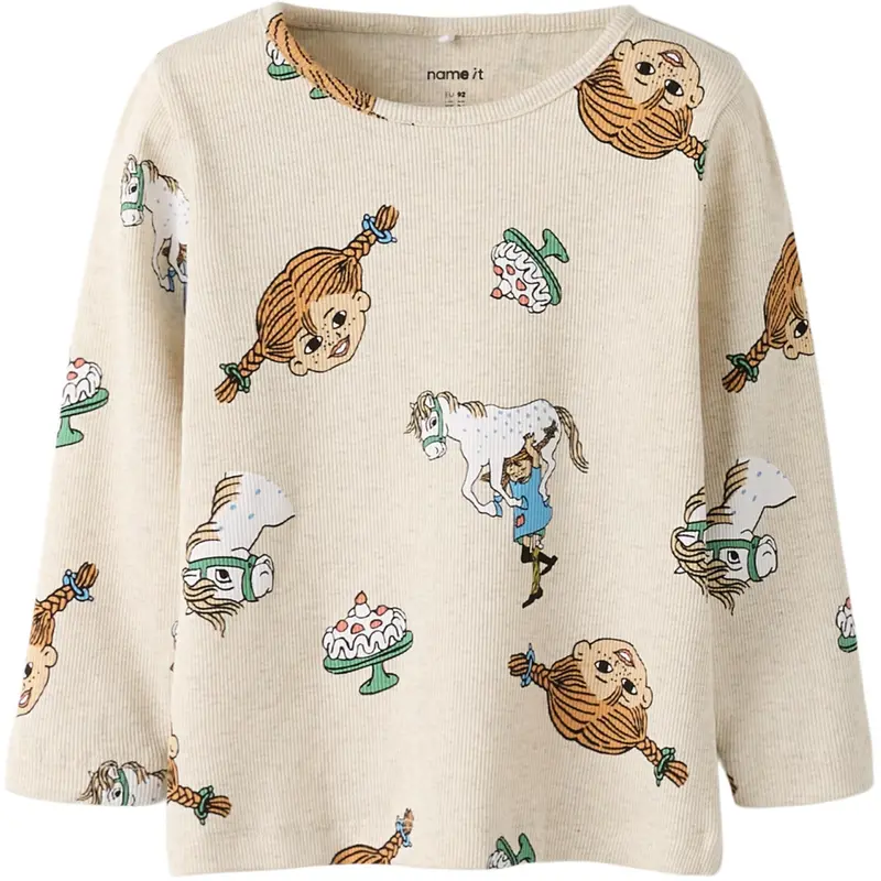 Name It Peyote Melange Nmfsoca Pippi Ls Top Sky 1