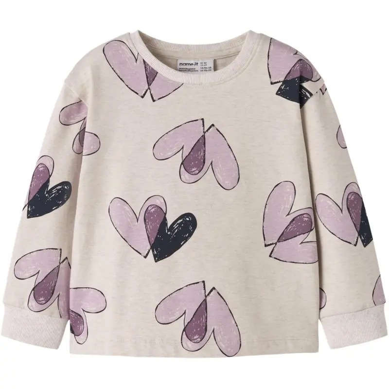 Name It Peyote Melange Nmfteart Ls Nreg Sweat Bru 1