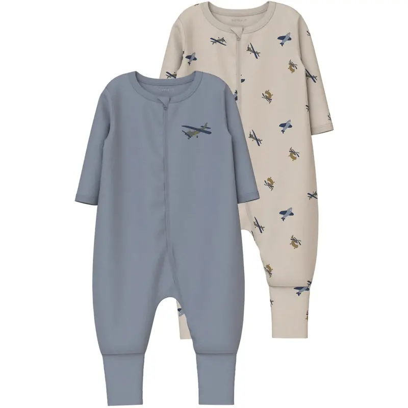 Name It Peyote Nbmnightsuit 2P Zip Ff Airplane Noos 1
