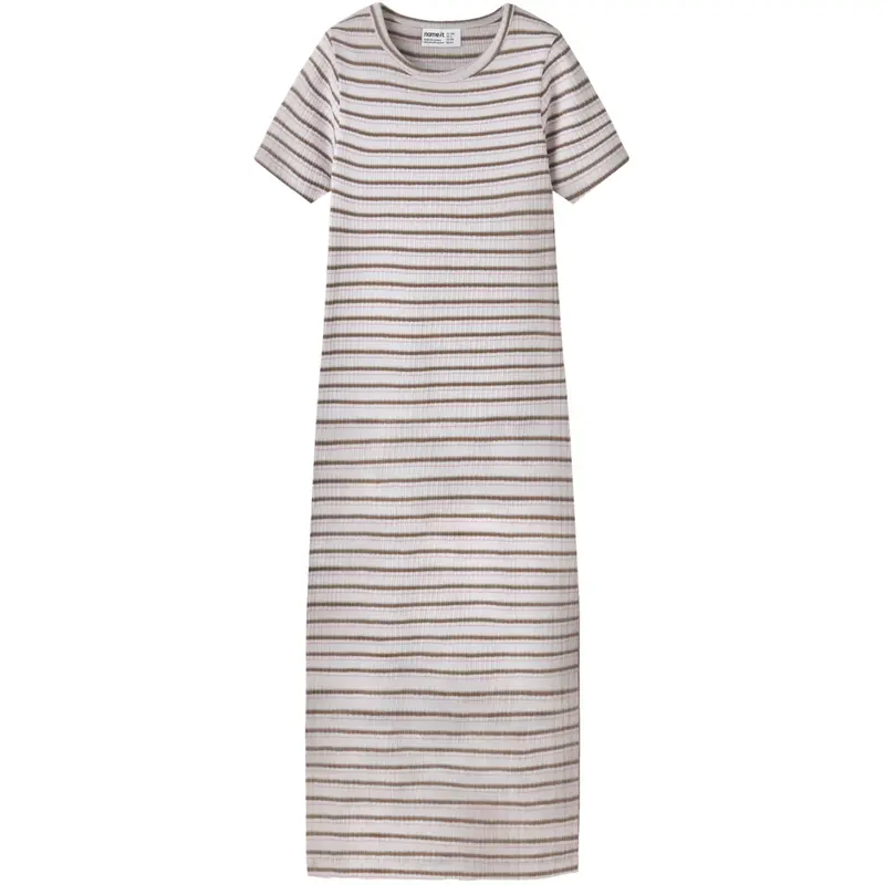 Name It Pink Drink Nkfhasita Ss Xsl Maxi Dress 1