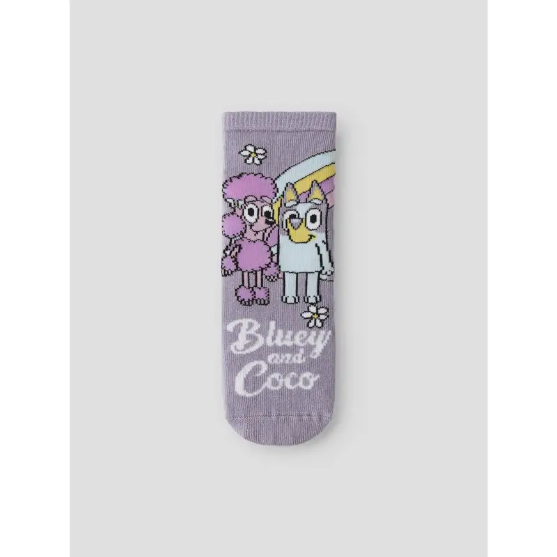 Name It Pirouette Nmfjensia Bluey 3P Socks Sky 4