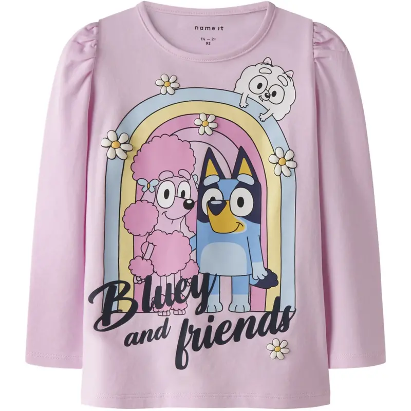 Name It Pirouette Nmfjessie Bluey Ls Top Box Noos Sky 1