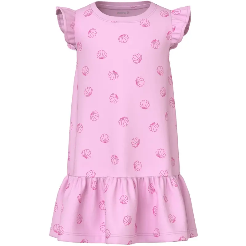 Name It Pirouette Sea Shells Pink Nmfvida Capsl Dress 1