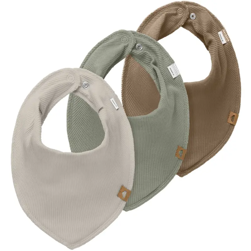 Name It Pumice Stone Nbmyasim 3P Rib Scarf Bib 1