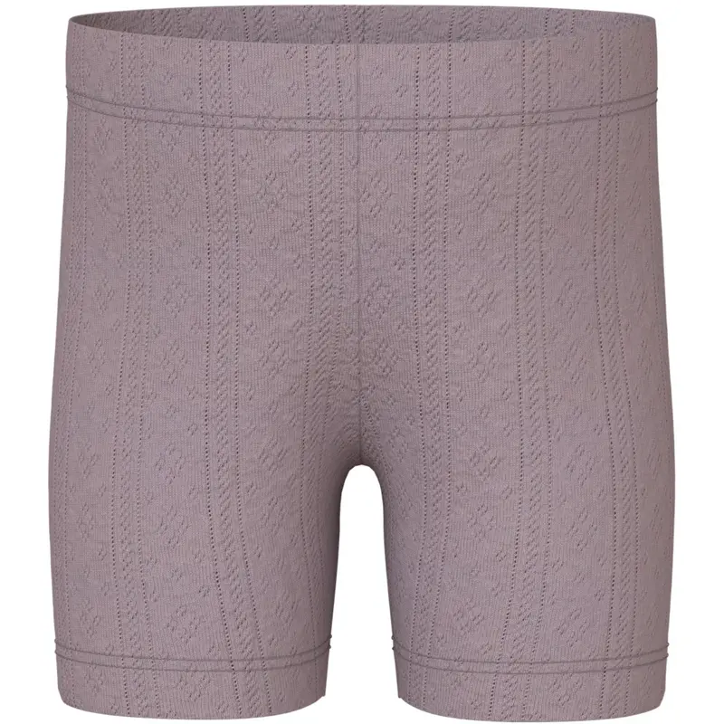 Name It Purple Dove Jsilke Slim Biker Shorts 1