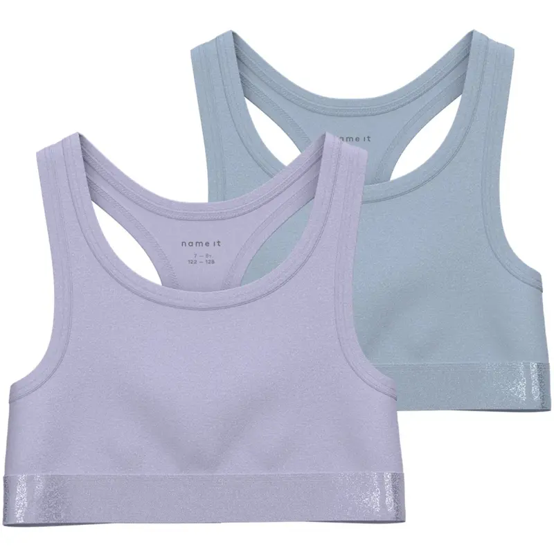 Name It Purple Heather Nkfshort Top 2P Noos 1