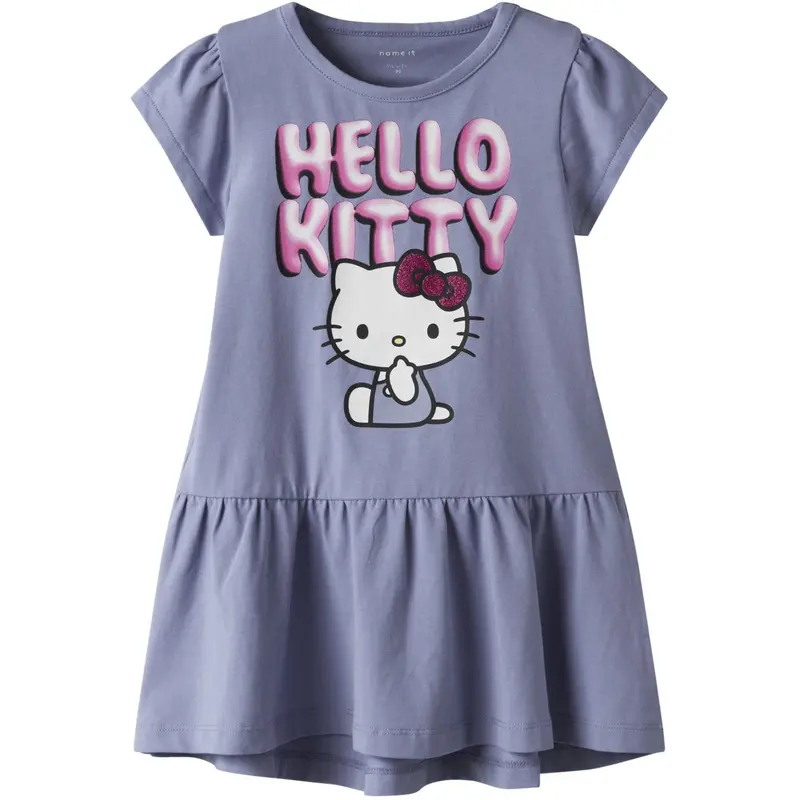 Name It Purple Impression Nmffidi Hellok Ss Dress Sky 1