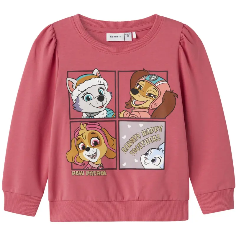 Name It Rapture Rose Nmfjose Paw Sweat Unb Cplg 1