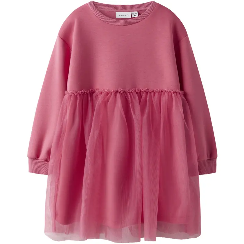 Name It Rapture Rose Nmfkersti Sweat Dress Unb 1