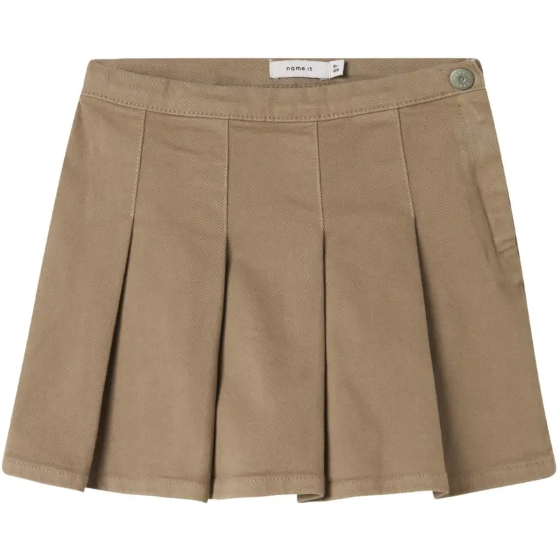Name It Roasted Cashew Nkfrose Twill Skirt Pleat 5505-Ax Bf 1