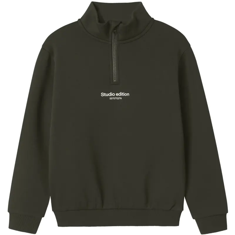 Name It Rosin Nkmbrody Ls Nreg Sweat Zip Bru Noos 1