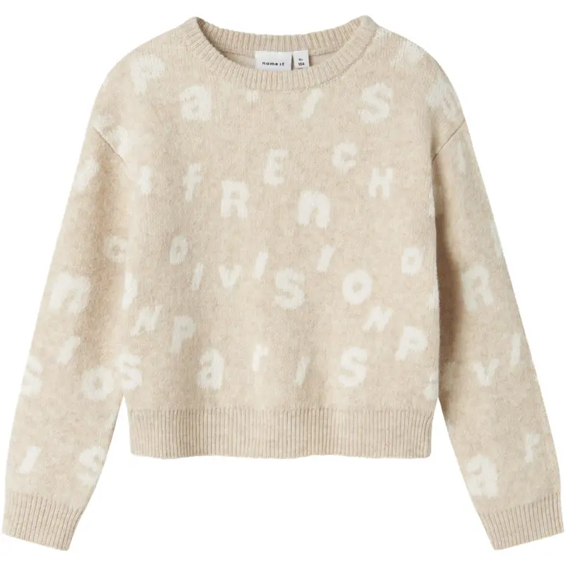 Name It Sandshell Nkfoline Ls Knit Bf 1