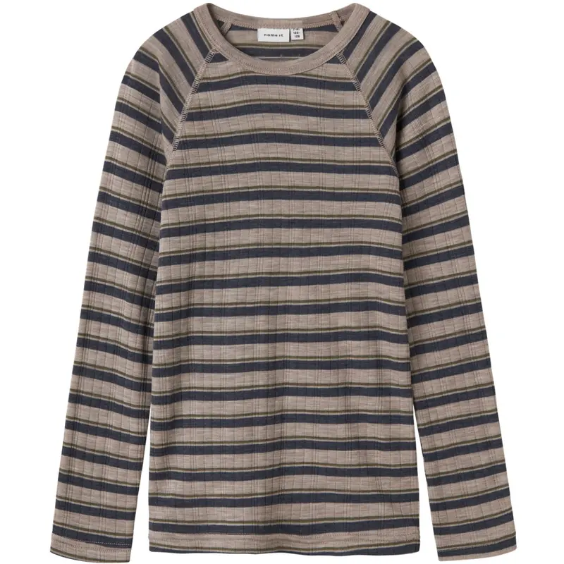 Name It Satellite Ombre Blue Nkmwang Wool Needle Ls Top Stripe 1