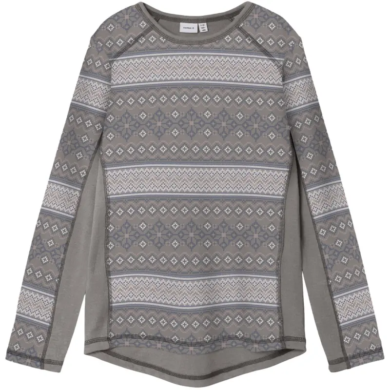Name It Satellite Snow Pattern Nkfwillto Wool Ls Top 1
