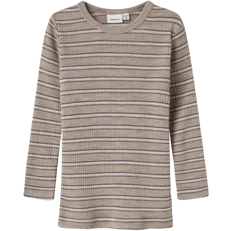 Name It Satellite Stripes Nmmwomi Wo/Mo Ls Top 1