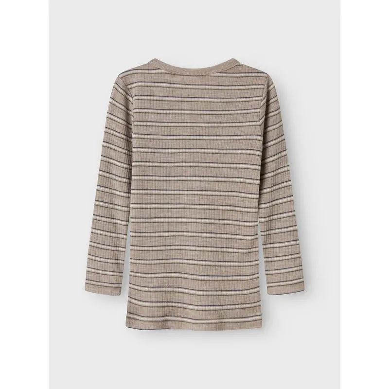 Name It Satellite Stripes Nmmwomi Wo/Mo Ls Top 3