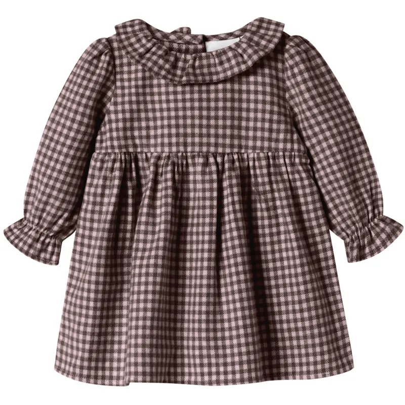 Name It Seal Brown Burnished Lilac Nbfoninka Ls Dress 1