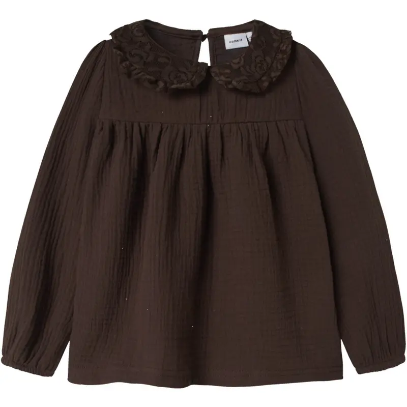 Name It Seal Brown Nmfolyssa Ls Blouse 1
