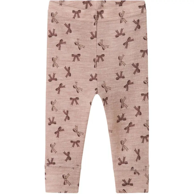 Name It Shadow Gray Bows Nbfwang Wool Rib Leggings Aop 1
