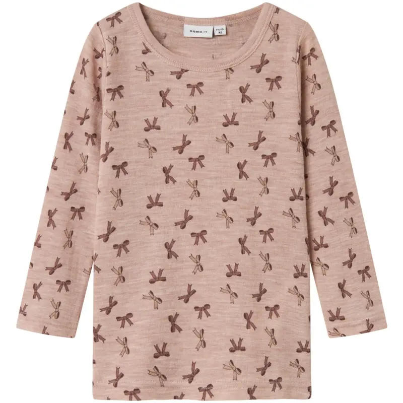 Name It Shadow Gray Bows Nmfwang Wool Rib Ls Top Aop 1
