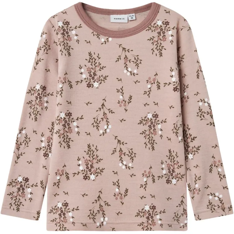 Name It Shadow Gray Long Flowers Nmfwillow Wool Ls Top 1
