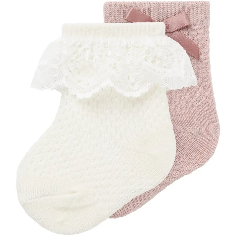 Name It Shadow Gray Nbfwakma Wo/Bl Structure 2P Socks 1