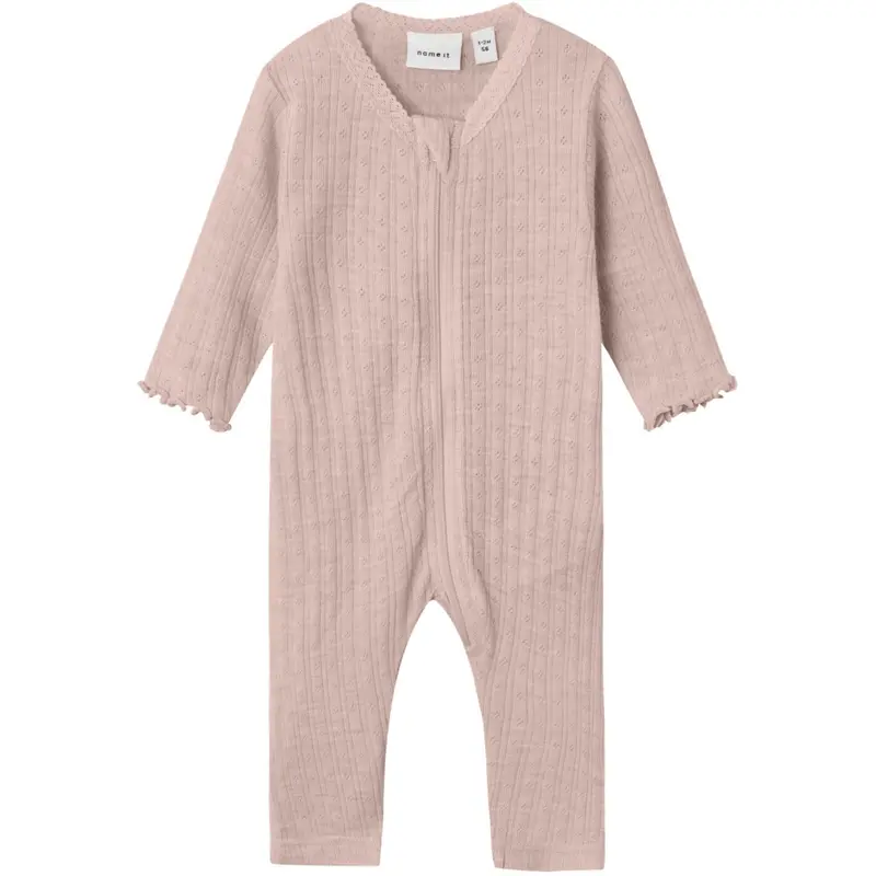 Name It Shadow Gray Nbfwossa Wo/Si Rib Nightsuit 1