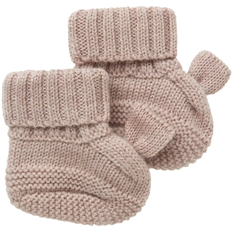 Name It Shadow Gray Nbfwrilla Wool Knit Slippers 1