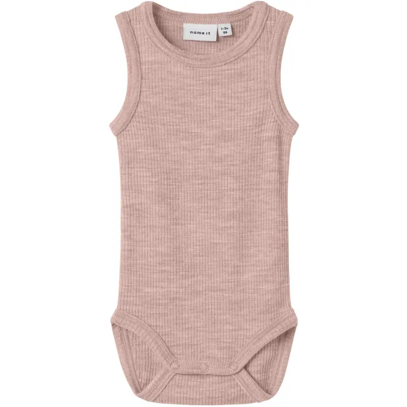 Name It Shadow Gray Nbnwax Wool Rib Tank Body 1