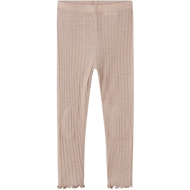 Name It Shadow Gray Nmfwossa Wo/Si Rib Leggings 1