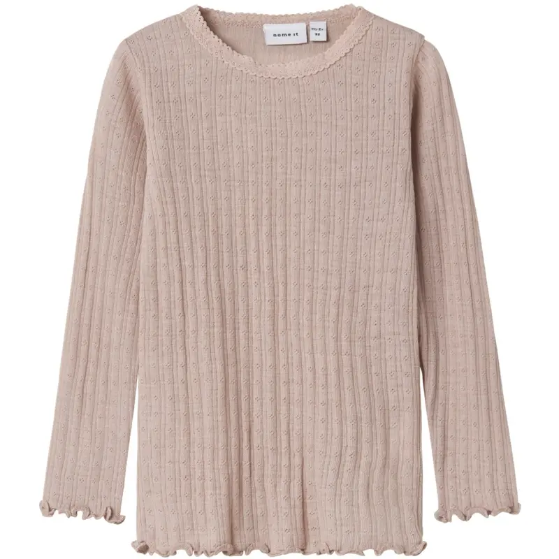 Name It Shadow Gray Nmfwossa Wo/Si Rib Ls Top 1