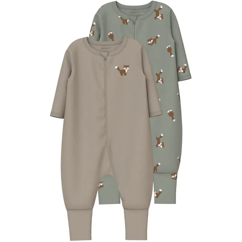 Name It Shadow Nbmnightsuit 2P Zip Ff Fox Noos 1