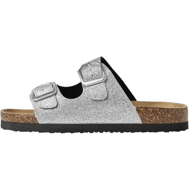 Name It Silver Glitter Nkfflora Sandal 1